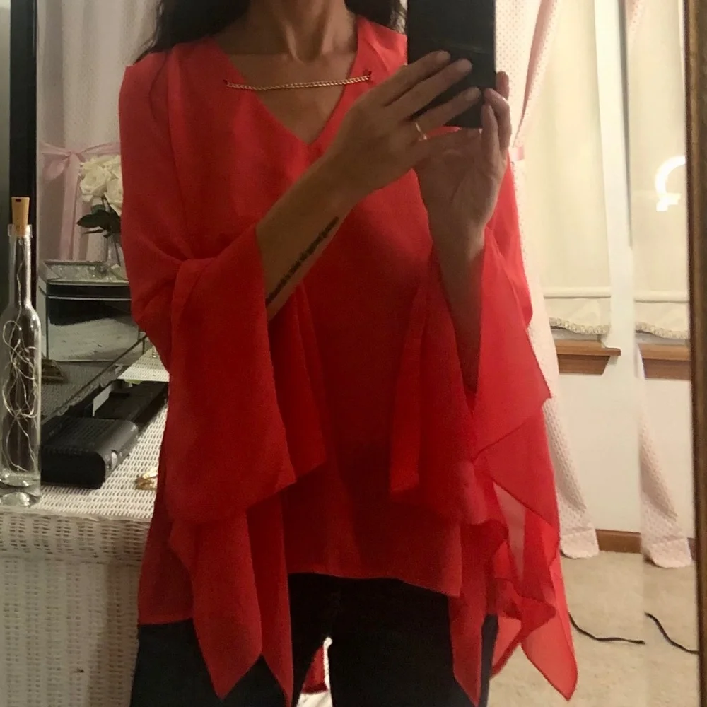 Venus long sleeve flare sleeves blouse - Picture 6 of 6